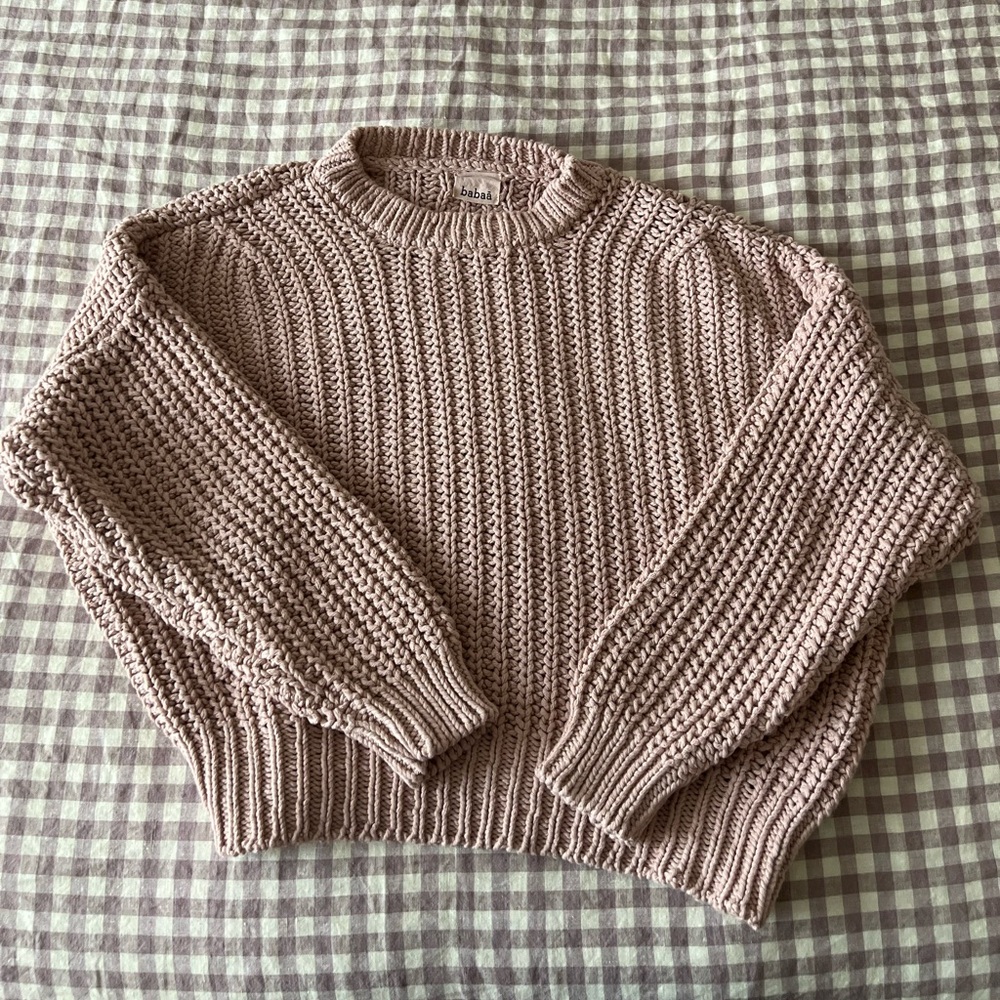 Babaa Knit Jumper in Plum Blossom - Picture 2 of 10